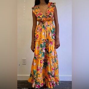 love the label midi dress size M; great orange color! Wore only twice